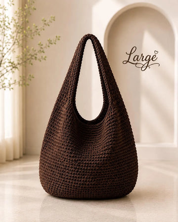 Crochet Hobo Bag Pattern PDF, 3 Sizes, Boho Shoulder Purse, Handmade Market Bag, Instant Download